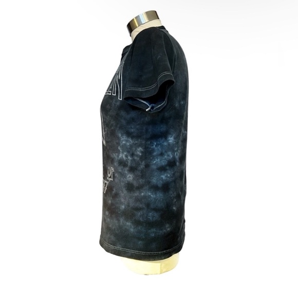 Led Zeppelin Liquid Navy Blue T-shirt women’s extra small XS rock tee - Picture 3 of 11